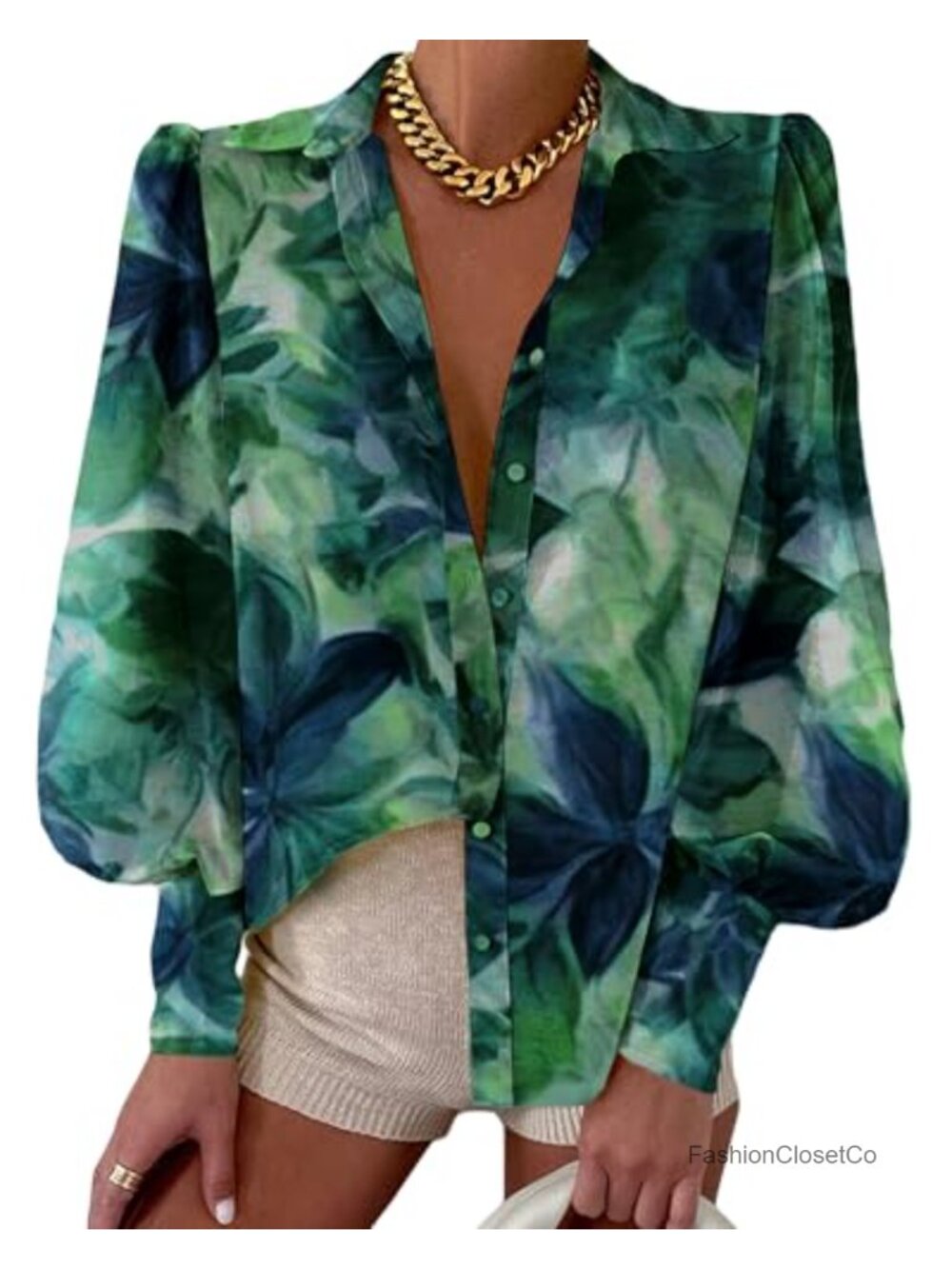 Womens Button Down Long Sleeve Blouse Dressy Casual